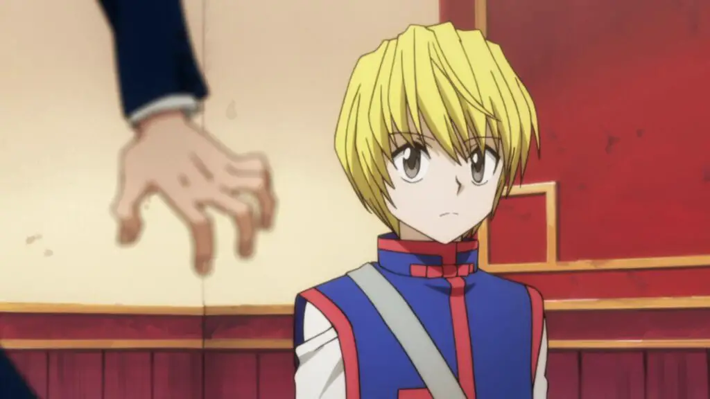 Kurapika in the Hunter Exam arc.