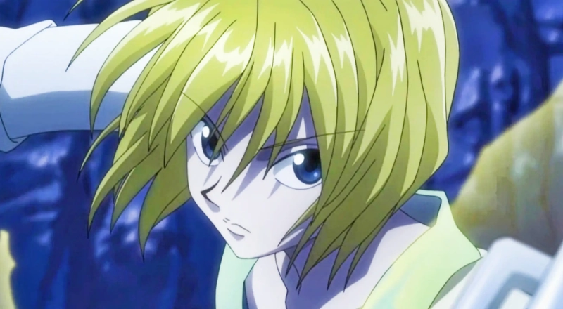 Kurapika using his nen ability