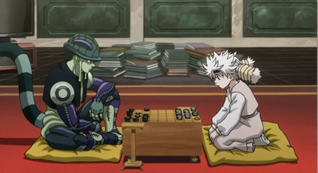 meruem and komugi playing gungi