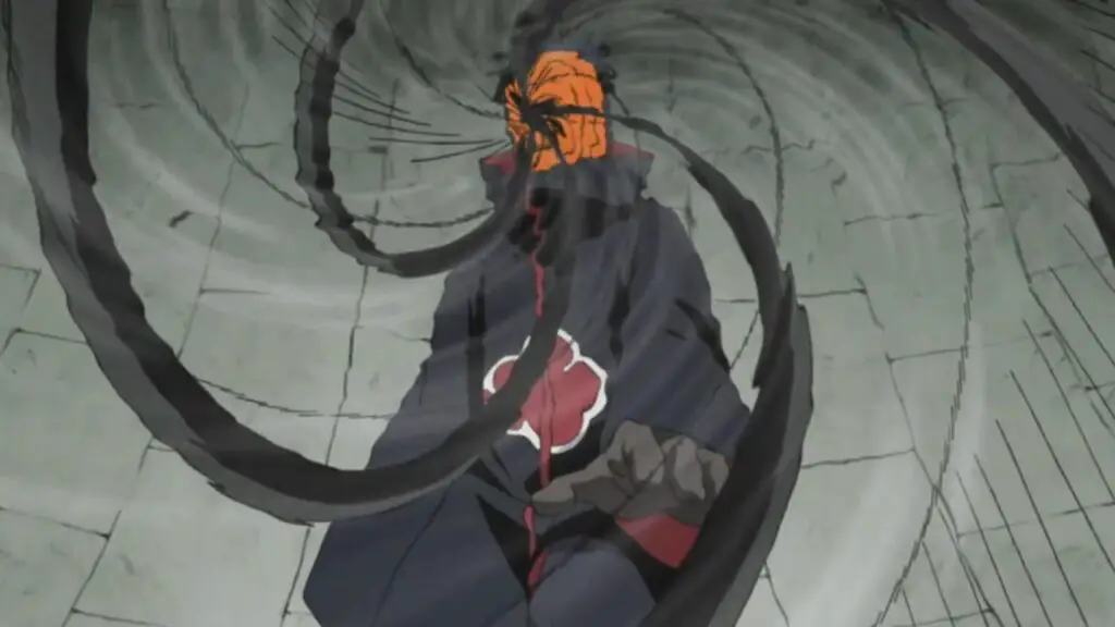 Tobi using Kamui