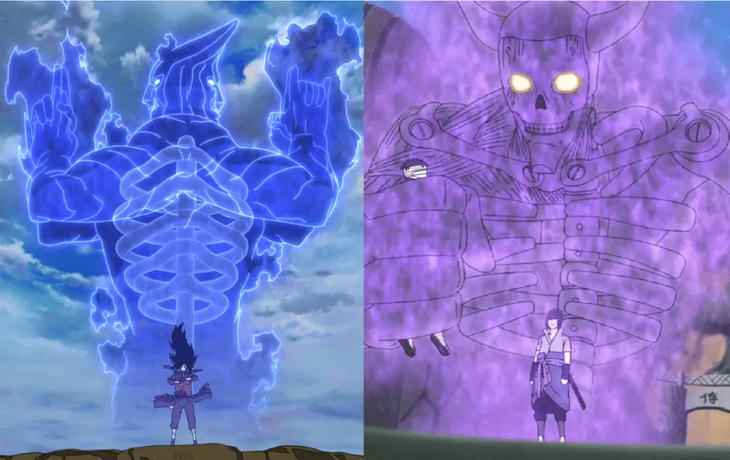 sasuke and madara's susanoo