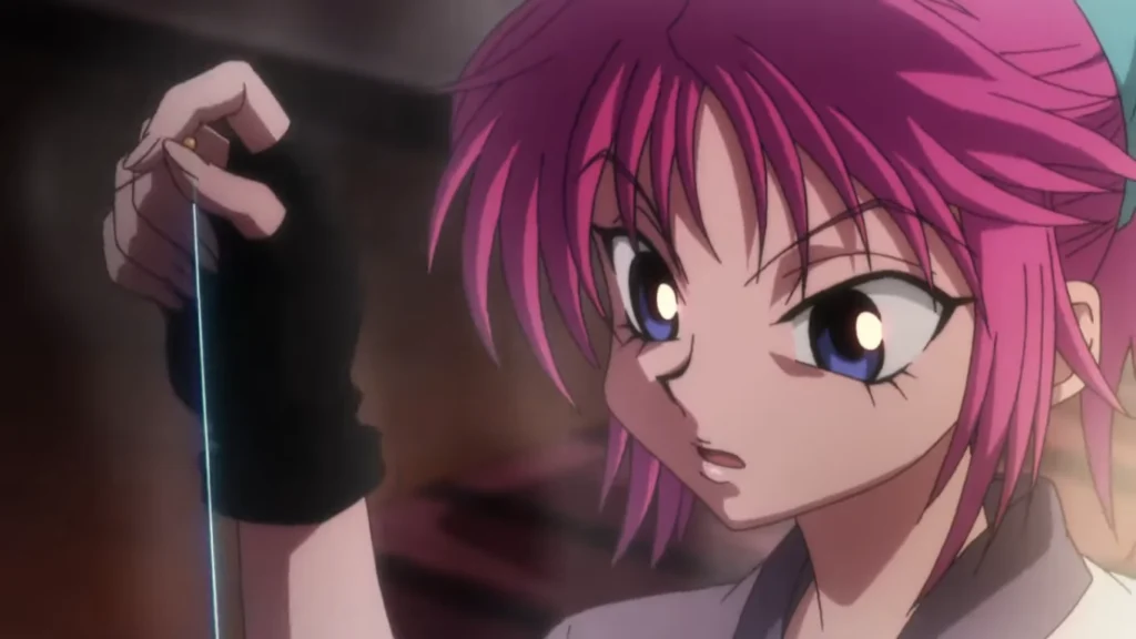 hunter x hunter: machi using nen stitches