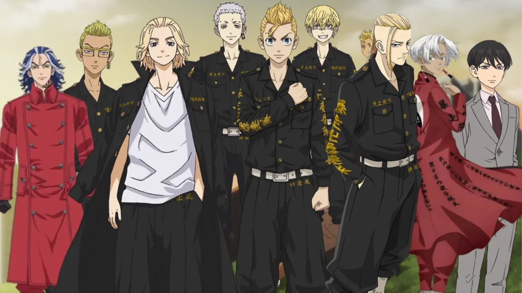 Image showing the main characters from Tokyo Revengers."