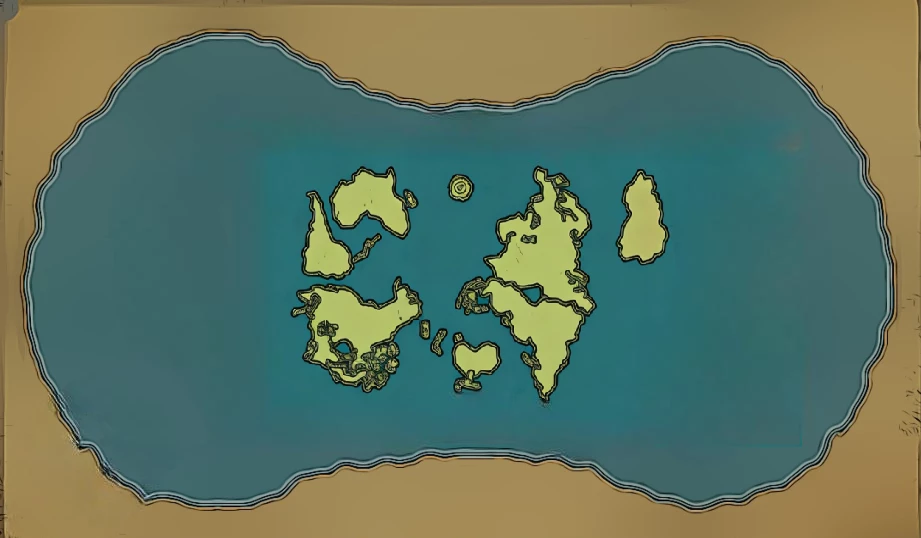 map of the dark Continent from hunterxhunter