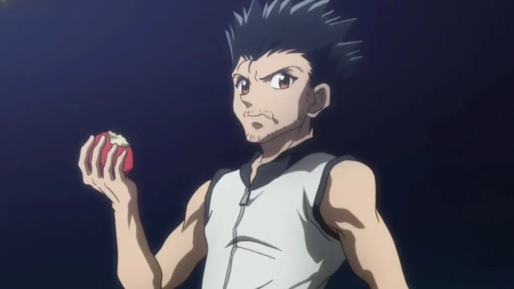 Ging Freecss eating an apple