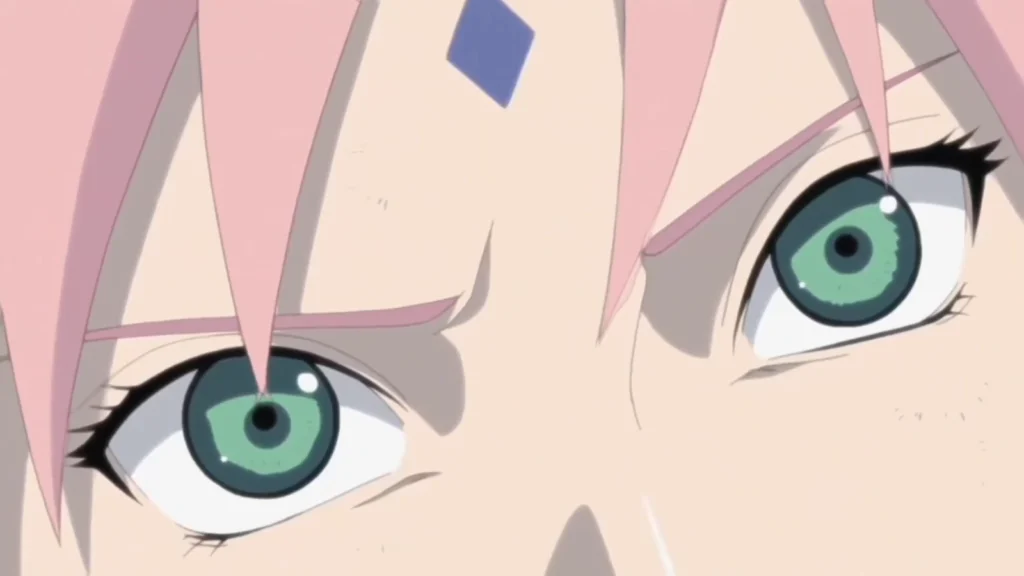 Sakura's forehead with the Strength of a Hundred Seal