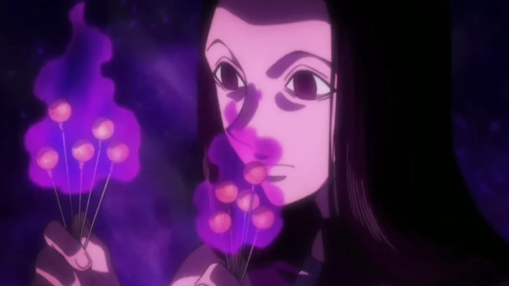 Illumi holding his needles