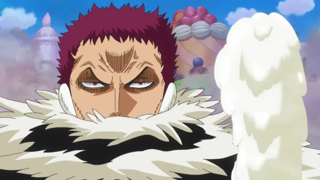 Katakuri using the powers of his devil fruit