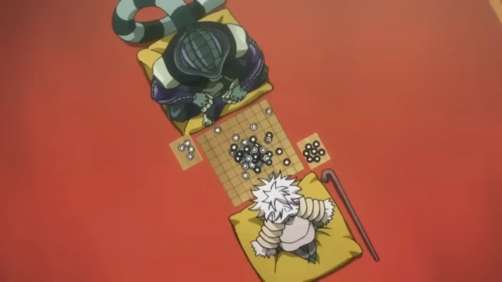 Meruem and Komugi playing Gungi