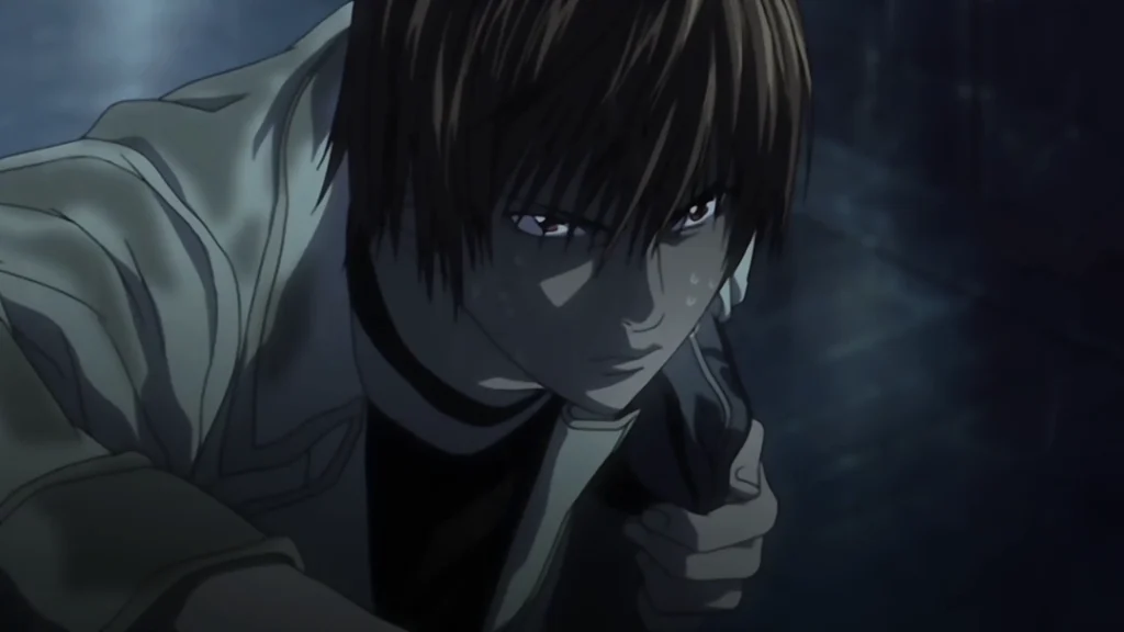 light yagami looking determined