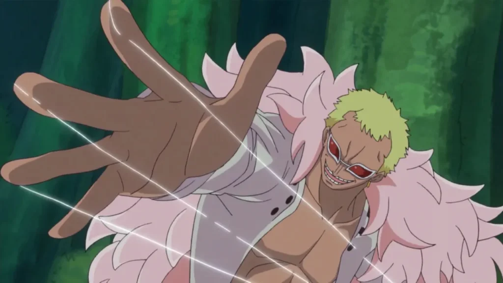 doflamingo using the ito ito no mi